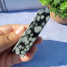Load image into Gallery viewer, Snowflake Obsidian Tower "K"