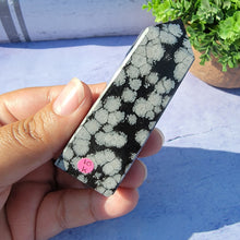 Load image into Gallery viewer, Snowflake Obsidian Tower "K"