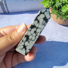 Load image into Gallery viewer, Snowflake Obsidian Tower "K"
