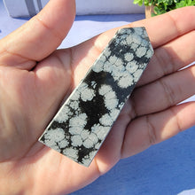 Load image into Gallery viewer, Snowflake Obsidian Tower "K"