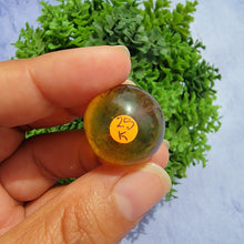 Load image into Gallery viewer, Amber Mini Sphere "K"