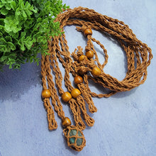 Load image into Gallery viewer, Brown Macramé Necklaces