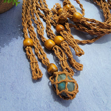Load image into Gallery viewer, Brown Macramé Necklaces
