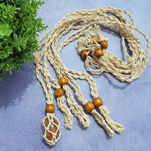 Load image into Gallery viewer, Cream Macramé Necklaces