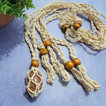 Load image into Gallery viewer, Cream Macramé Necklaces