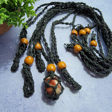 Load image into Gallery viewer, Black Macramé Necklaces