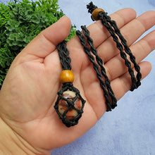 Load image into Gallery viewer, Black Macramé Necklaces