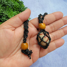 Load image into Gallery viewer, Black Macramé Necklaces