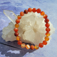 Load image into Gallery viewer, Banded Carnelian Bracelet
