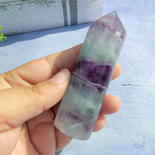 Load image into Gallery viewer, Bi-Color Fluorite Tower "I"