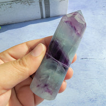Load image into Gallery viewer, Bi-Color Fluorite Tower "I"