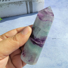 Load image into Gallery viewer, Bi-Color Fluorite Tower "I"