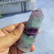 Load image into Gallery viewer, Bi-Color Fluorite Tower "I"