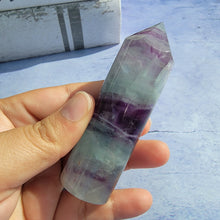 Load image into Gallery viewer, Bi-Color Fluorite Tower "I"