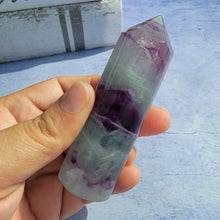 Load image into Gallery viewer, Bi-Color Fluorite Tower "I"