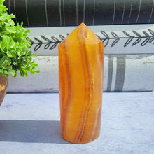 Load image into Gallery viewer, Yellow & Purple Fluorite Tower "D"