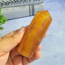 Load image into Gallery viewer, Yellow & Purple Fluorite Tower "D"