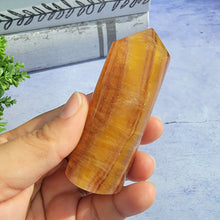 Load image into Gallery viewer, Yellow & Purple Fluorite Tower "D"