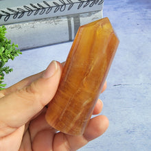 Load image into Gallery viewer, Yellow & Purple Fluorite Tower "D"