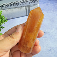 Load image into Gallery viewer, Yellow & Purple Fluorite Tower "D"