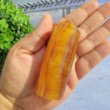 Load image into Gallery viewer, Yellow & Purple Fluorite Tower "D"