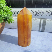 Load image into Gallery viewer, Yellow & Purple Fluorite Tower "C"