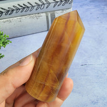 Load image into Gallery viewer, Yellow & Purple Fluorite Tower "C"