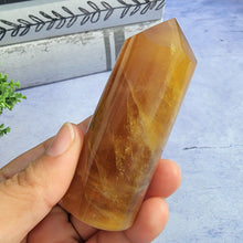 Load image into Gallery viewer, Yellow & Purple Fluorite Tower "C"