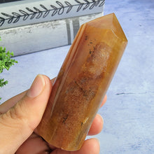 Load image into Gallery viewer, Yellow & Purple Fluorite Tower "C"