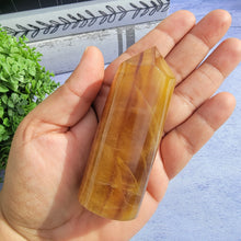 Load image into Gallery viewer, Yellow & Purple Fluorite Tower "C"