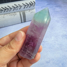 Load image into Gallery viewer, Bi-Color Fluorite Tower "I"