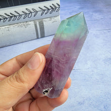 Load image into Gallery viewer, Bi-Color Fluorite Tower "I"