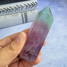 Load image into Gallery viewer, Bi-Color Fluorite Tower "I"