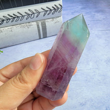 Load image into Gallery viewer, Bi-Color Fluorite Tower "I"