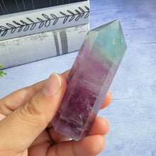 Load image into Gallery viewer, Bi-Color Fluorite Tower "I"
