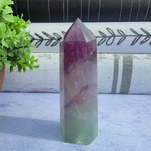 Load image into Gallery viewer, Bi-Color Fluorite Tower "H"