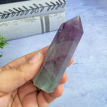 Load image into Gallery viewer, Bi-Color Fluorite Tower "H"
