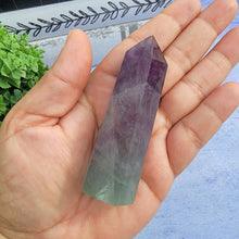 Load image into Gallery viewer, Bi-Color Fluorite Tower "H"