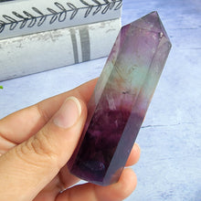 Load image into Gallery viewer, Bi-Color Fluorite Tower "F"
