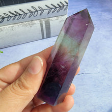 Load image into Gallery viewer, Bi-Color Fluorite Tower "F"