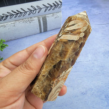 Load image into Gallery viewer, Amber Calcite Tower "I"