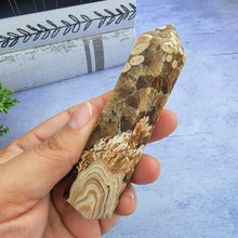 Load image into Gallery viewer, Amber Calcite Tower "I"