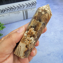 Load image into Gallery viewer, Amber Calcite Tower "I"