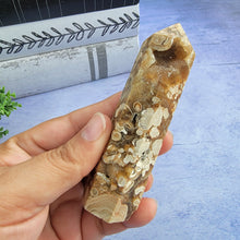Load image into Gallery viewer, Amber Calcite Tower "A"