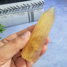 Load image into Gallery viewer, Honey Calcite Tower "N"