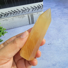 Load image into Gallery viewer, Honey Calcite Tower "N"