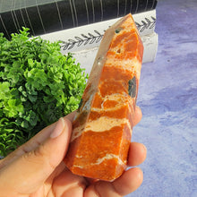 Load image into Gallery viewer, Blue Apatite & Orange Calcite Tower "B"