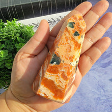 Load image into Gallery viewer, Blue Apatite & Orange Calcite Tower "B"