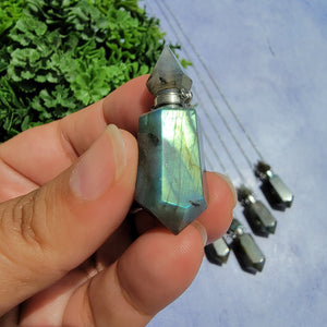 Crystal Vial Necklace