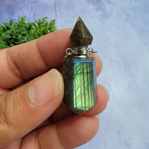 Crystal Vial Necklace